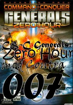 Box art for C&C Generals: Zero Hour mod Contra 007