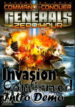Box art for Invasion Confirmed Intro Demo