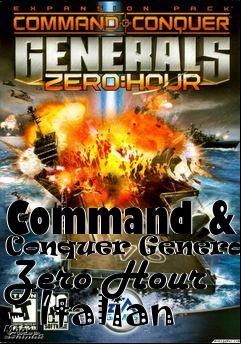 Box art for Command & Conquer Generals: Zero Hour - Italian