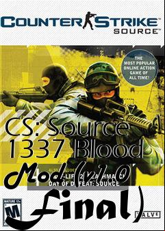 Box art for CS: Source 1337 Blood Mod (v1.0 Final)