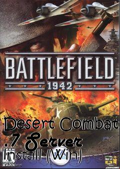 Box art for Desert Combat .7 Server Install (Win)