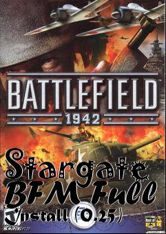 Box art for Stargate BFM Full Install (0.25)