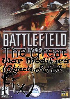 Box art for The Great War Modification (Objects.RFA Fix)