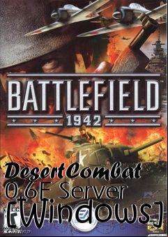 Box art for DesertCombat 0.6F Server [Windows]