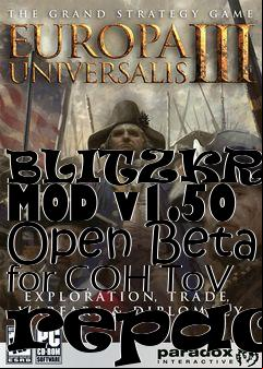 Box art for BLITZKRIEG MOD v1.50 Open Beta for COH ToV repack