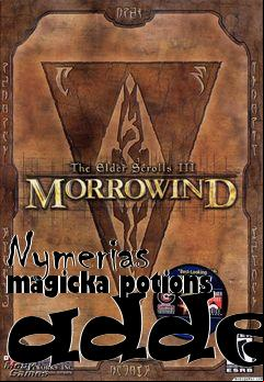 Box art for Nymerias magicka potions adder