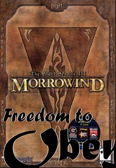 Box art for Freedom to Obey