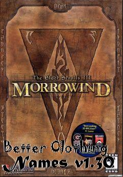 Box art for Better Clothing Names v1.30