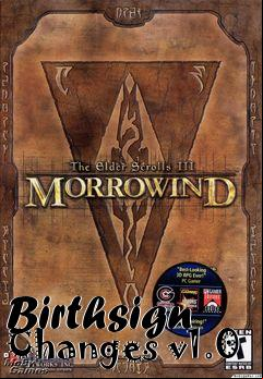 Box art for Birthsign Changes v1.0