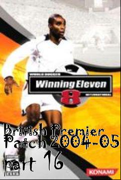 Box art for British Premier Patch 2004-05 part 16