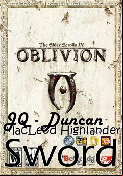 Box art for JQ - Duncan MacLeod Highlander Sword