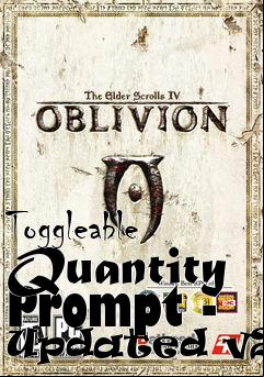 Box art for Toggleable Quantity Prompt - Updated v2.1