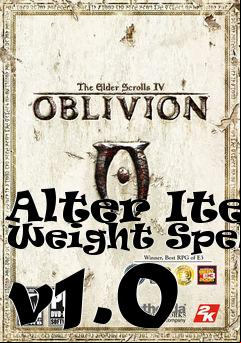 Box art for Alter Item Weight Spells v1.0