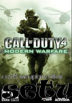 Box art for cod4 weaponeditor setup