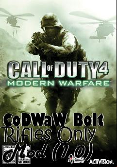 Box art for CoDWaW Bolt Rifles Only Mod (1.0)