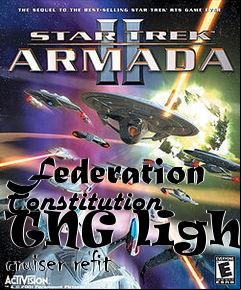 Box art for Federation Constitution TNG light cruiser refit