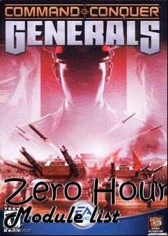 Box art for Zero Hour Module list