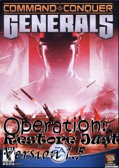 Box art for Operation: Restore Justice Version 1.5