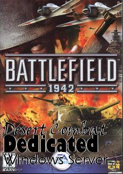 Box art for Desert Combat Dedicated Windows Server
