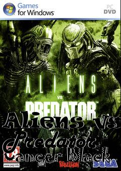 Box art for Aliens vs. Predator Cancer Black