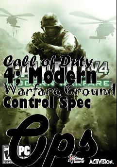 Box art for Call of Duty 4: Modern Warfare Ground Control Spec Ops
