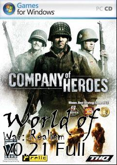 Box art for World of War: Realism v0.21 Full