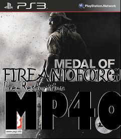 Box art for FIREANDFORGETS Pre-Restoration MP40
