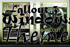 Box art for Fallout 3 Windows 7 Theme