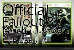 Box art for Official Fallout 3 Patch 1.1.0.35 (Italian)