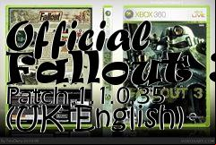 Box art for Official Fallout 3 Patch 1.1.0.35 (UK English)