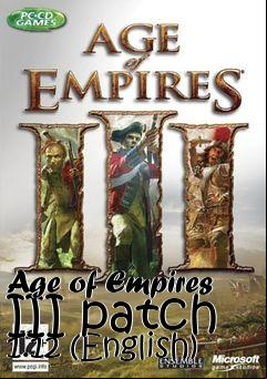 Box art for Age of Empires III patch 1.12 (English)