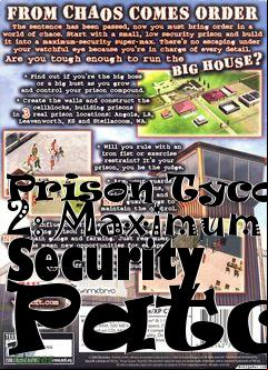 Box art for Prison Tycoon 2: Maximum Security Patch
