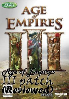 Box art for Age of Empires III patch (Reviewed)