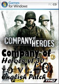 Box art for Company of Heroes v1.30 to v1.40 English Patch