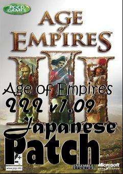 Box art for Age of Empires III v1.09 Japanese Patch