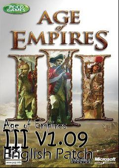 Box art for Age of Empires III v1.09 English Patch