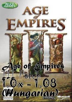 Box art for Age of Empires III Patch 1.0x - 1.08 (Hungarian)