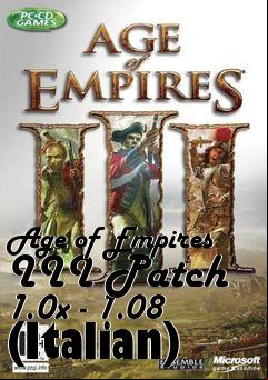 Box art for Age of Empires III Patch 1.0x - 1.08 (Italian)