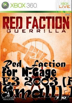 Box art for Red Faction for N-Gage E3 2003 [RM Small] I