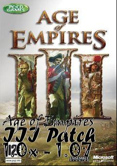 Box art for Age of Empires III Patch 1.0x - 1.07