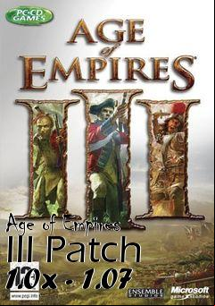 Box art for Age of Empires III Patch 1.0x - 1.07