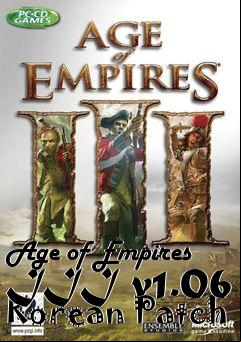 Box art for Age of Empires III v1.06 Korean Patch