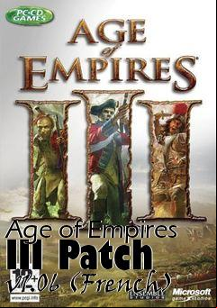Box art for Age of Empires III Patch v1.06 (French)