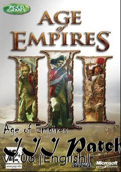 Box art for Age of Empires III Patch v1.06 (English)
