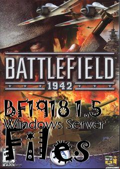 Box art for BF1918 1.5 Windows Server Files