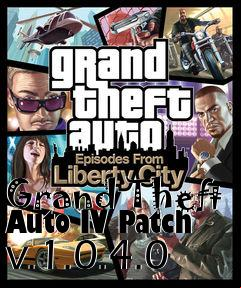 Box art for Grand Theft Auto IV Patch v.1.0.4.0