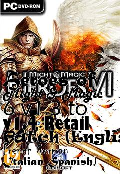 Box art for Heroes of Might & Magic 6 v1.3 to v1.4 Retail Patch (English French German Italian Spanish)