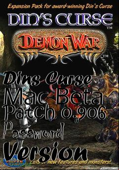 Box art for Dins Curse Mac Beta Patch 0.906  Version