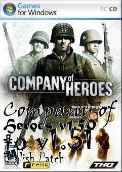 Box art for Company of Heroes v1.50 to v1.51 English Patch