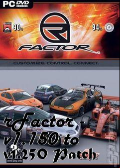 Box art for rFactor - v1.150 to v1.250 Patch